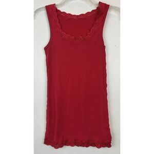 Vintage Y2K Tank Top Lace Women Small  Bella Swan Cami Festival Grunge Goth Read